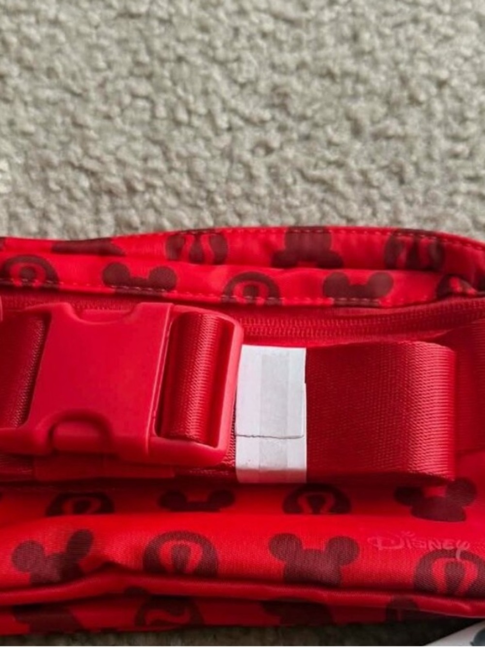 Lululemon x Disney Red Cosmetic Pouch belt bag Fanny pack waist - Picture 4 of 5